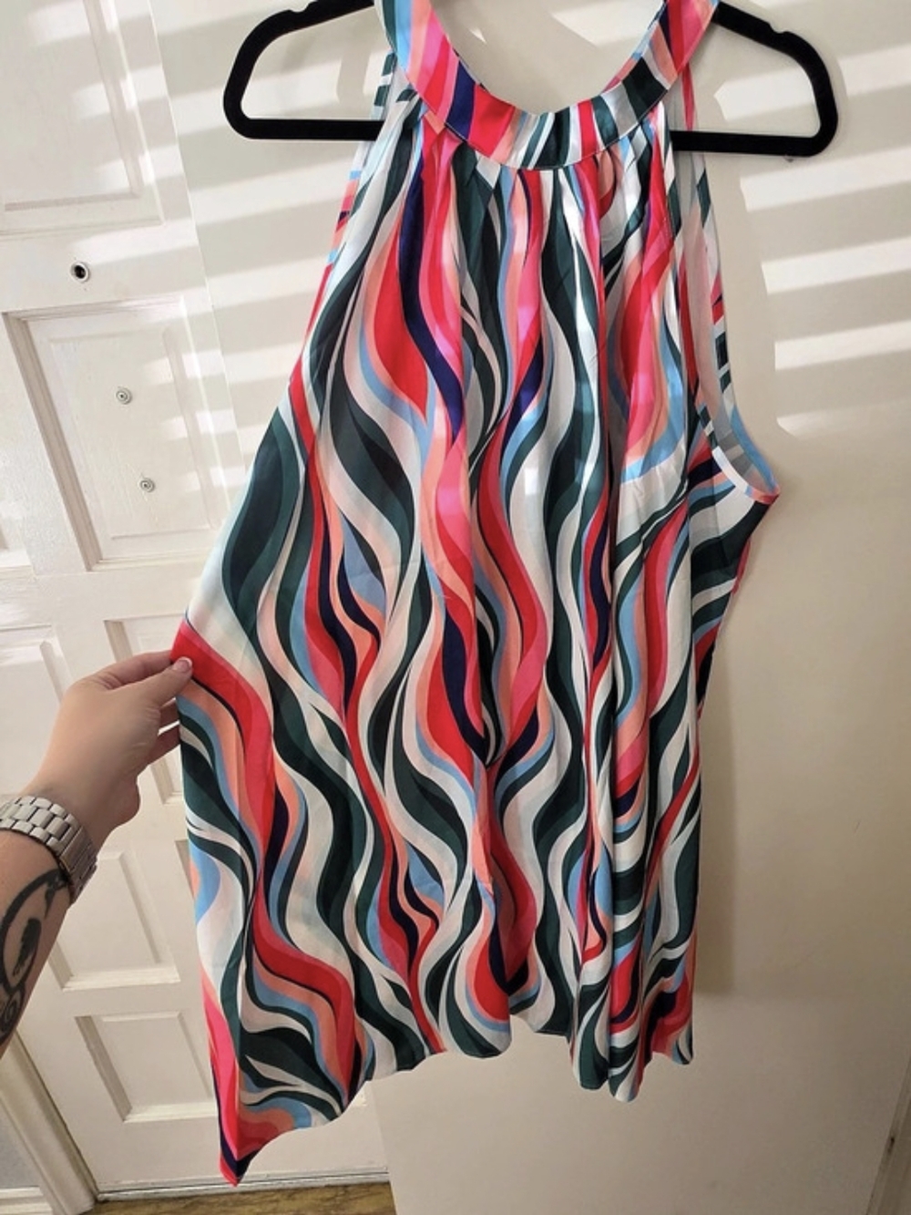 St. John Abstract Mini Dress in Multicolor Size 3x Like New